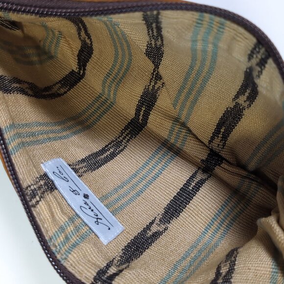 NENA & CO Bag Artisan Vintage Woven Clutch with Wrist Strap *EXCELLENT* - Picture 6 of 12